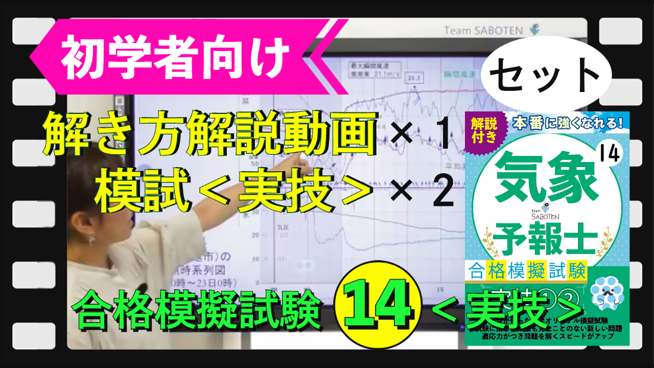 ＜実技＞模試２科目と解き方解説動画１科目のセット【模擬試験シリーズ１４】