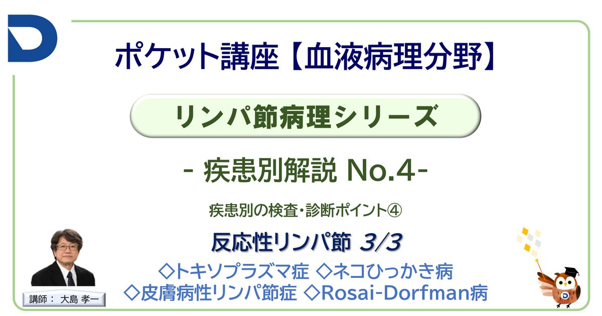 リンパ節病理シリーズ：疾患別解説No.4「反応性リンパ節3/3」