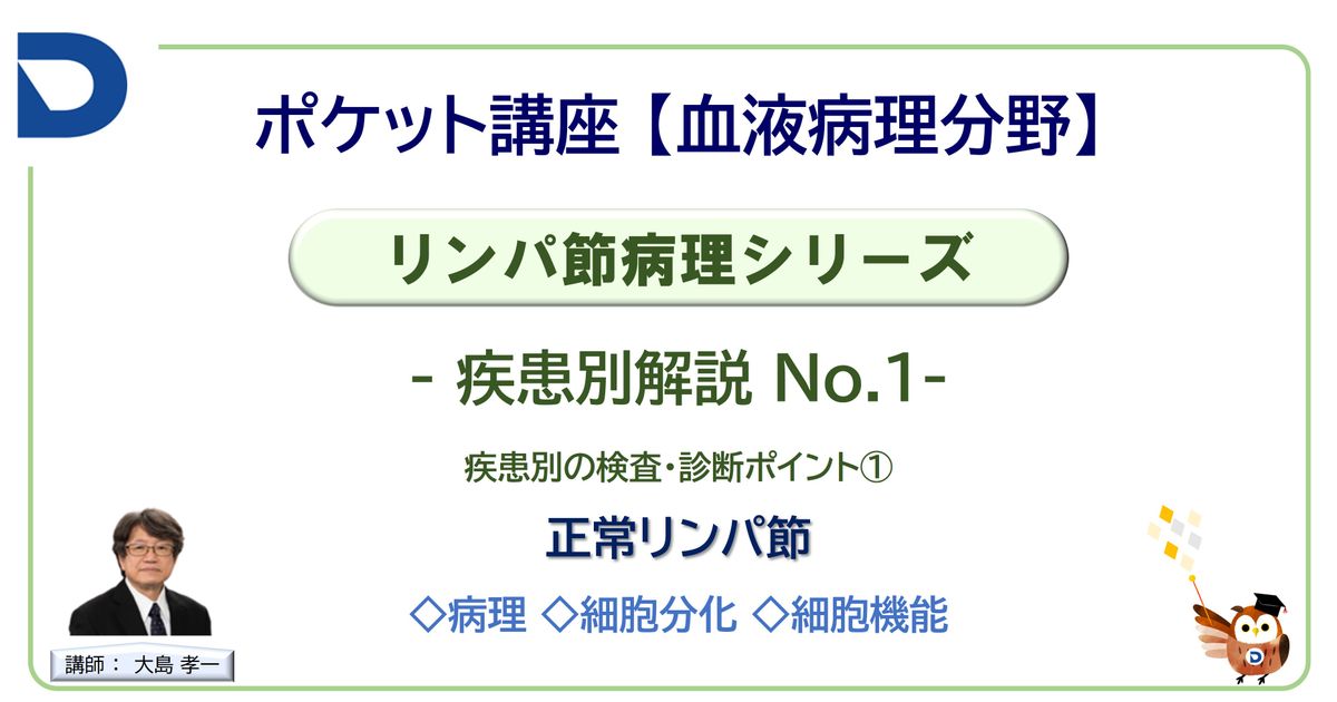 リンパ節病理シリーズ：疾患別解説No.1「正常リンパ節」