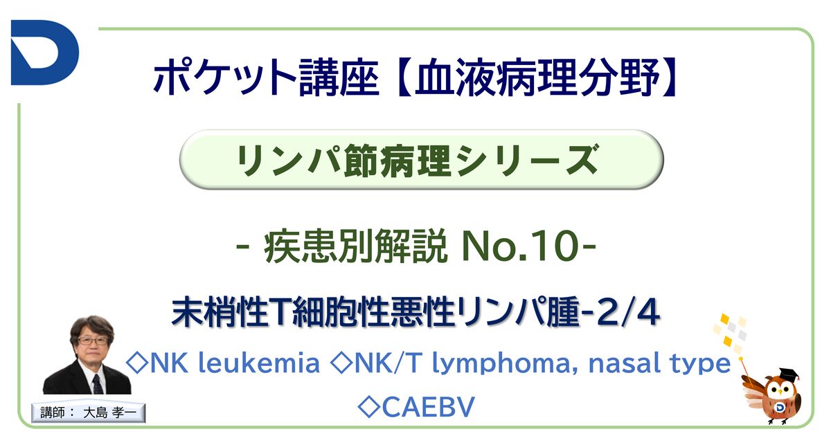 リンパ節病理シリーズ：疾患別解説No.10「末梢性T細胞性悪性リンパ腫-2/4」