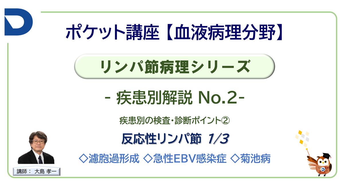 リンパ節病理シリーズ：疾患別解説No.2「反応性リンパ節1/3」